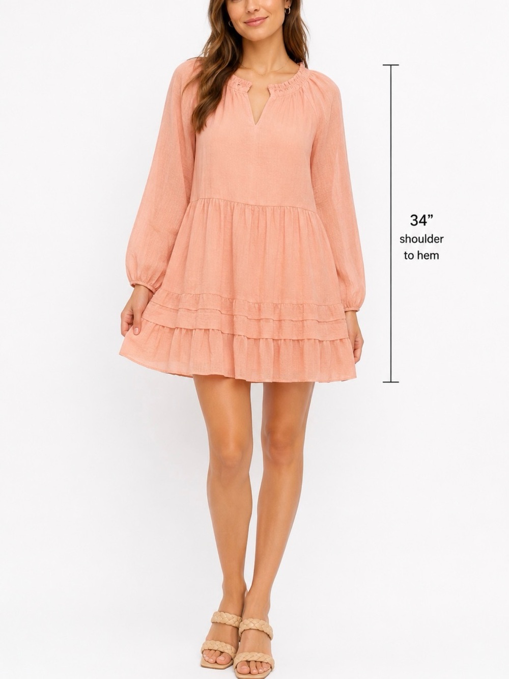 Old Navy Long Sleeve Swing Mini Dress